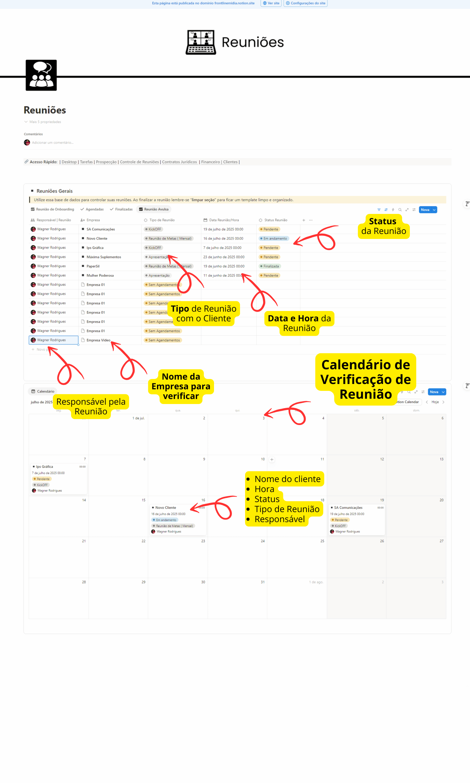Ferramenta de gestão de tráfego para empresas Notion para controle de clientes e campanhas Gestão de tráfego digital com Notion Notion pronto para gestores de tráfego Notion para marketing digital
