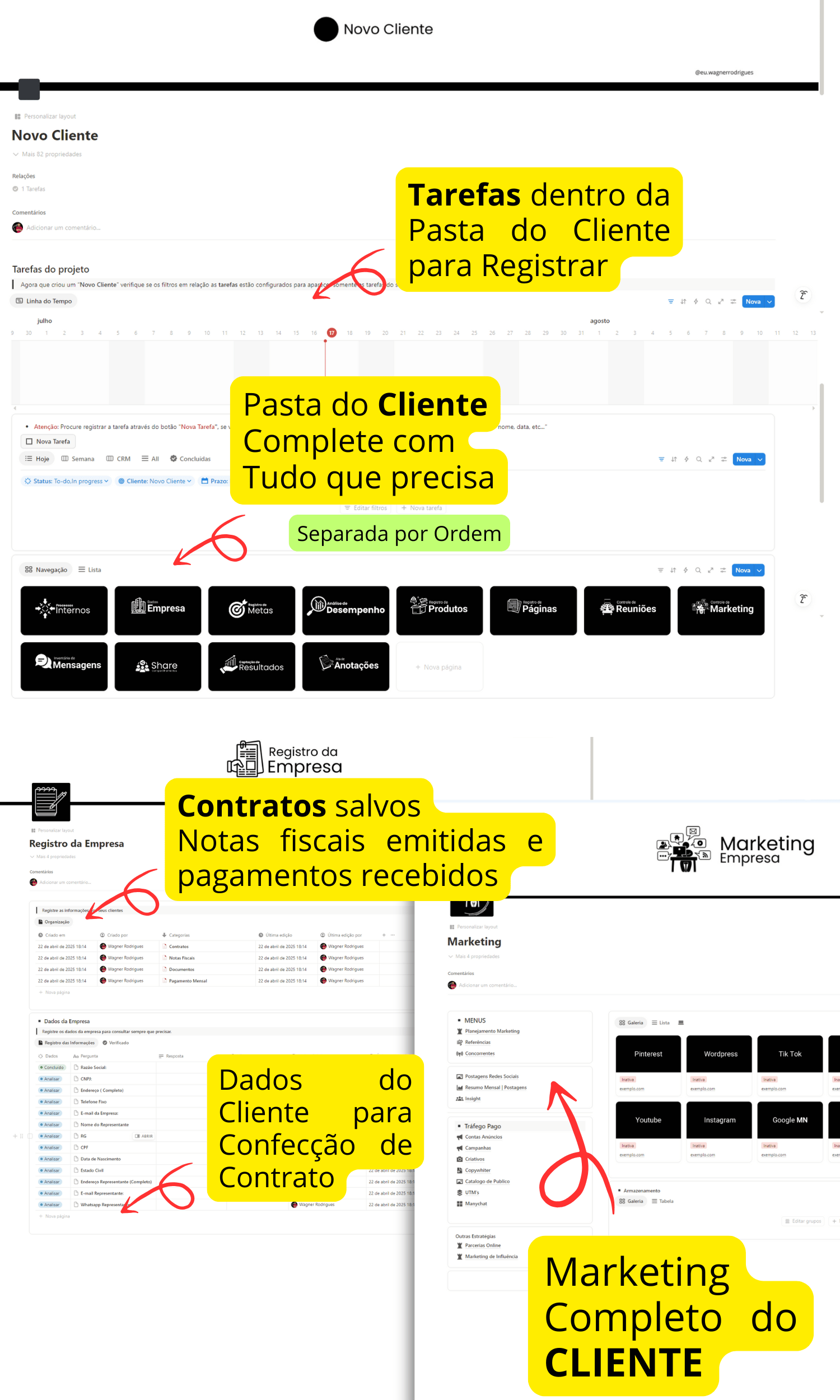 Transforme sua gestão de tráfego pago com um Template Notion criado para economizar tempo, organizar campanhas e aumentar seu ROI sem complicaçã